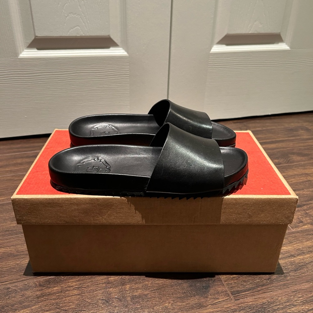 Grenson Kendrick Black Sandals, Euro Size 38